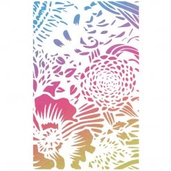 Tulum - Texture Stencil 5x8 By Ciao Bella Stencil Art 5x8 Stencils