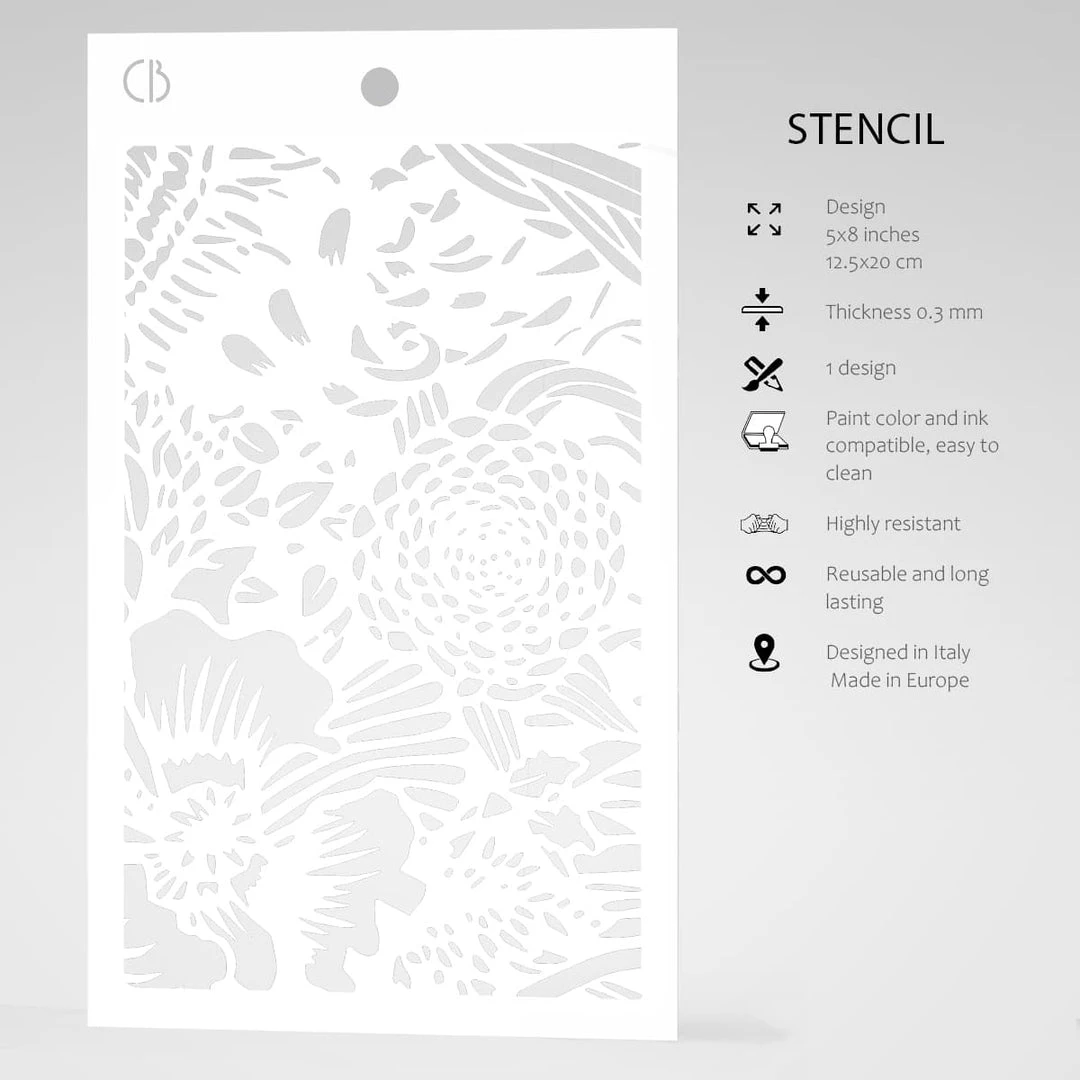 Tulum - Texture Stencil 5x8 By Ciao Bella Stencil Art 5x8 Stencils 5 Tulum - Texture Stencil 5x8 By Ciao Bella Stencil Art 5x8 Stencils