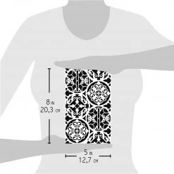 Talaveras - Texture Stencil 5x8 By Ciao Bella Stencil Art