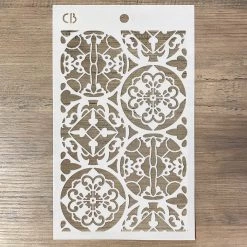 Talaveras - Texture Stencil 5x8 By Ciao Bella Stencil Art