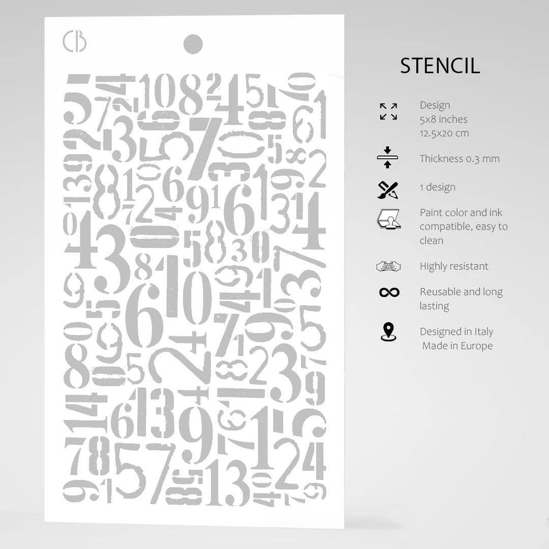 Crypto - Texture Stencil 5x8 By Ciao Bella Stencil Art 5 Crypto - Texture Stencil 5x8 By Ciao Bella Stencil Art