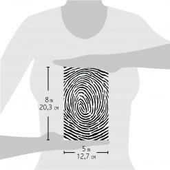 Fingerprint- Texture Stencil 5x8 By Ciao Bella Stencil Art