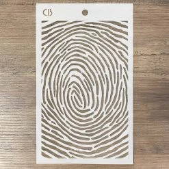 Fingerprint- Texture Stencil 5x8 By Ciao Bella Stencil Art