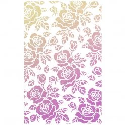 Newly Added Products! Rosebush - Texture Stencil 5x8 By Ciao Bella Stencil Art
