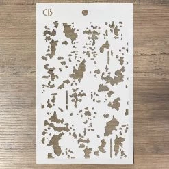 Scraped Off - Texture Stencil 5x8 By Ciao Bella Stencil Art Newly Added Products!