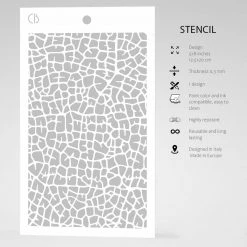 5x8 Stencils Leaf Venation - Texture Stencil 5x8 By Ciao Bella Stencil Art