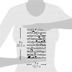 Musical Score - Texture Stencil 5x8 By Ciao Bella Stencil Art