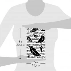 Swan Feathers - Texture Stencil 5x8 By Ciao Bella Stencil Art