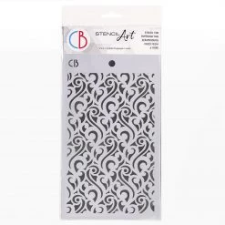 Newly Added Products! Delicate - Texture Stencil 5x8 By Ciao Bella Stencil Art