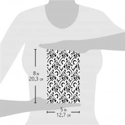 Newly Added Products! Delicate - Texture Stencil 5x8 By Ciao Bella Stencil Art