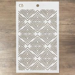 Newly Added Products! Watch Closely - Texture Stencil 5x8 By Ciao Bella Stencil Art