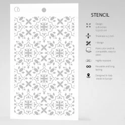 Newly Added Products! Prestige - Texture Stencil 5x8 By Ciao Bella Stencil Art