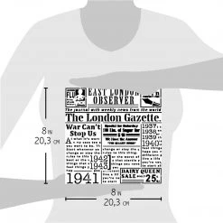 8x8 Stencils The London Gazette - Texture Stencil 8x8 By Ciao Bella Stencil Art