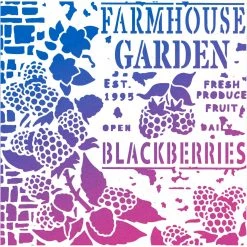 8x8 Stencils Farmhouse Garden - Texture Stencil 8x8 By Ciao Bella Stencil Art