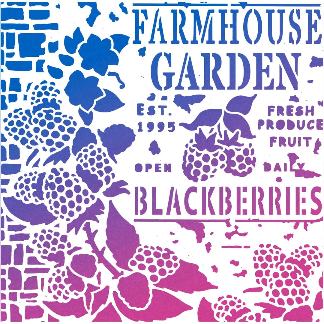 8x8 Stencils Farmhouse Garden - Texture Stencil 8x8 By Ciao Bella Stencil Art 4 8x8 Stencils Farmhouse Garden - Texture Stencil 8x8 By Ciao Bella Stencil Art