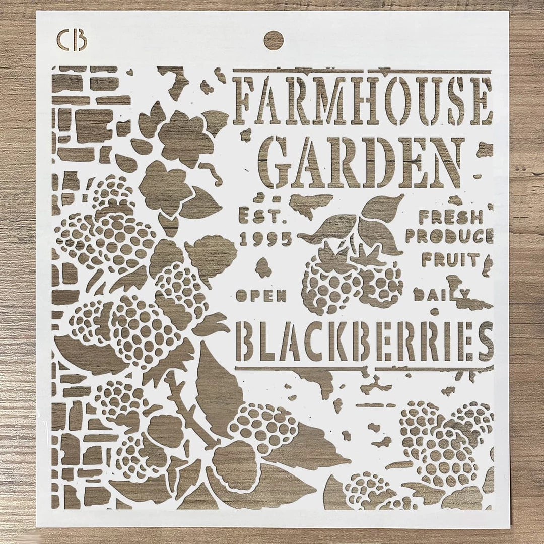 8x8 Stencils Farmhouse Garden - Texture Stencil 8x8 By Ciao Bella Stencil Art 7 8x8 Stencils Farmhouse Garden - Texture Stencil 8x8 By Ciao Bella Stencil Art
