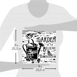 8x8 Stencils Believe In Tomorrow Texture Stencil 8x8 By Ciao Bella Stencil Art