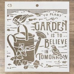 8x8 Stencils Believe In Tomorrow Texture Stencil 8x8 By Ciao Bella Stencil Art