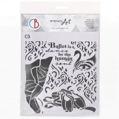 Newly Added Products! Dance By The Human Soul - Texture Stencil 8x8 By Ciao Bella Stencil Art