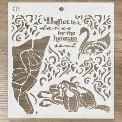 Newly Added Products! Dance By The Human Soul - Texture Stencil 8x8 By Ciao Bella Stencil Art