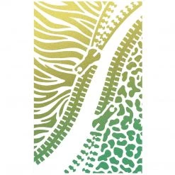 Double Zip - Texture Bad Girls Stencil 5x8 By Ciao Bella Bad Girls Stamps & Stencils