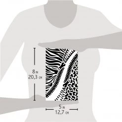 Double Zip - Texture Bad Girls Stencil 5x8 By Ciao Bella Bad Girls Stamps & Stencils