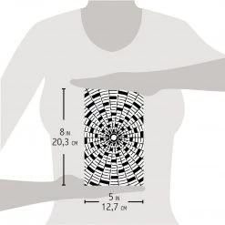 Concentric - Texture Bad Girls Stencil 5x8 By Ciao Bella Bad Girls Stamps & Stencils