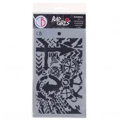 Bad Girls Stamps & Stencils 406 - Texture Bad Girls Stencil 5x8 By Ciao Bella