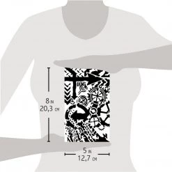 Bad Girls Stamps & Stencils 406 - Texture Bad Girls Stencil 5x8 By Ciao Bella