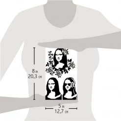 Monnalisa - Texture Bad Girls Stencil 5x8 By Ciao Bella