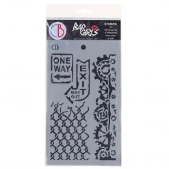 One Way - Texture Bad Girls Stencil 5x8 By Ciao Bella