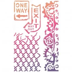 One Way - Texture Bad Girls Stencil 5x8 By Ciao Bella 9 One Way - Texture Bad Girls Stencil 5x8 By Ciao Bella