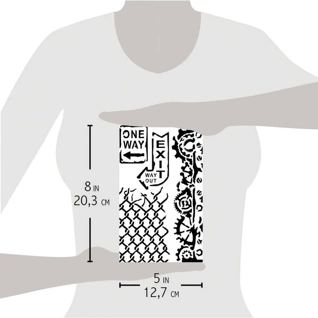 One Way - Texture Bad Girls Stencil 5x8 By Ciao Bella 6 One Way - Texture Bad Girls Stencil 5x8 By Ciao Bella