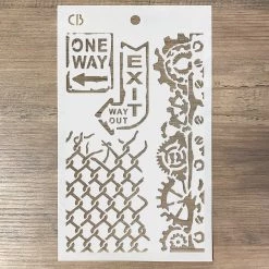 One Way - Texture Bad Girls Stencil 5x8 By Ciao Bella 11 One Way - Texture Bad Girls Stencil 5x8 By Ciao Bella