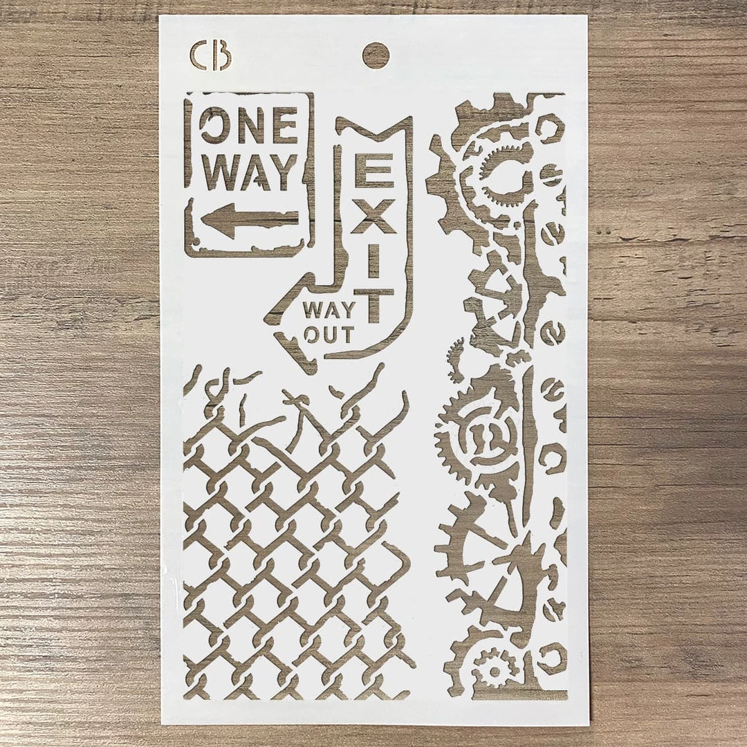 One Way - Texture Bad Girls Stencil 5x8 By Ciao Bella 7 One Way - Texture Bad Girls Stencil 5x8 By Ciao Bella