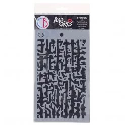 Abstract Lines - Texture Bad Girls Stencil 5x8 By Ciao Bella
