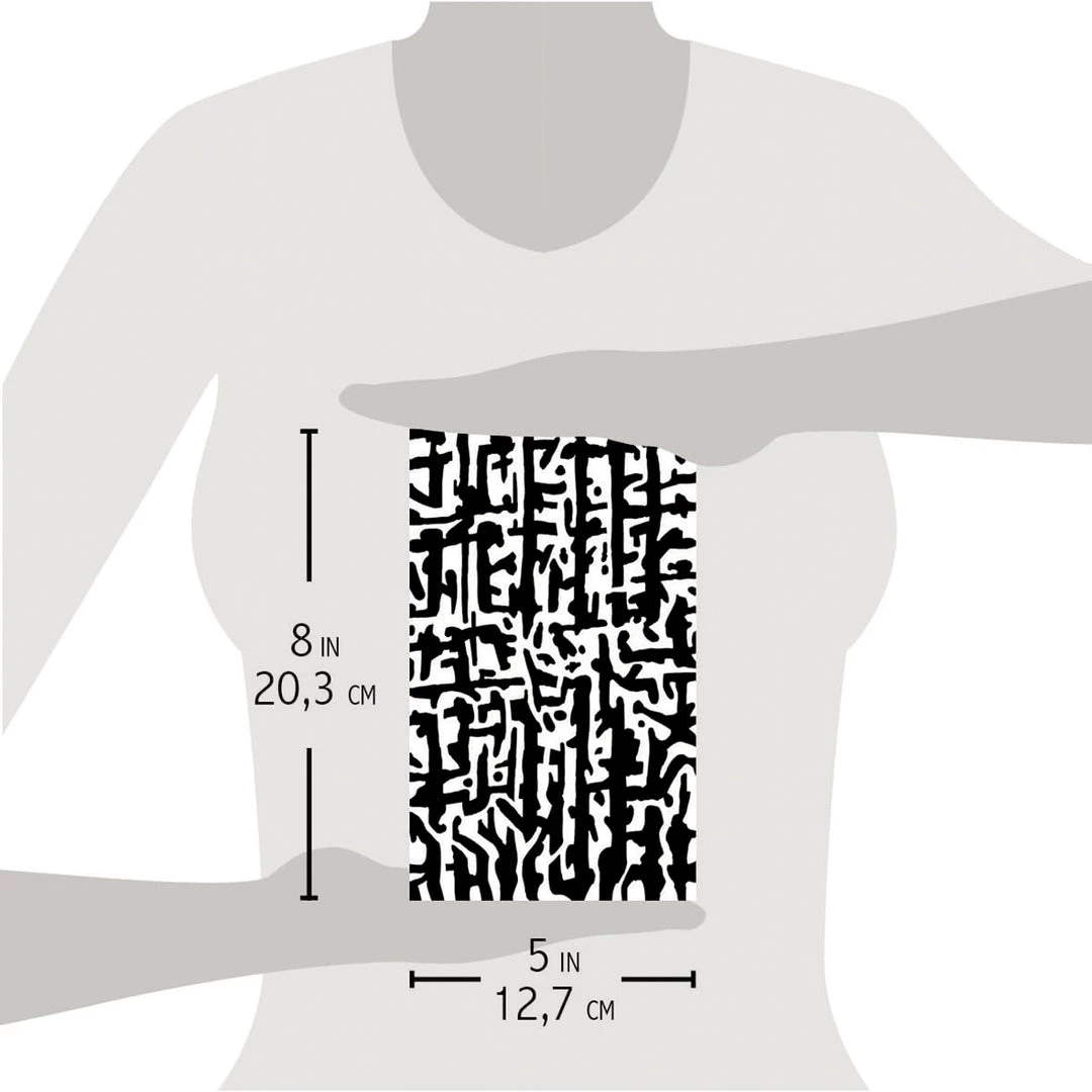 Abstract Lines - Texture Bad Girls Stencil 5x8 By Ciao Bella 6 Abstract Lines - Texture Bad Girls Stencil 5x8 By Ciao Bella