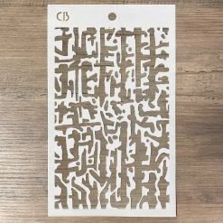 Abstract Lines - Texture Bad Girls Stencil 5x8 By Ciao Bella 11 Abstract Lines - Texture Bad Girls Stencil 5x8 By Ciao Bella