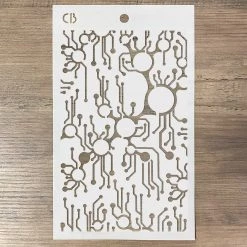 Metro - Texture Bad Girls Stencil 5x8 By Ciao Bella Bad Girls Stamps & Stencils