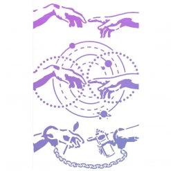 Bad Girls Stamps & Stencils Uncuff The Art - Texture Bad Girls Stencil 5x8 By Ciao Bella