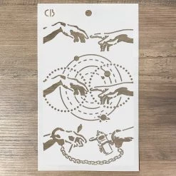 Bad Girls Stamps & Stencils Uncuff The Art - Texture Bad Girls Stencil 5x8 By Ciao Bella