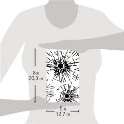 Bulletproof - Texture Bad Girls Stencil 5x8 By Ciao Bella