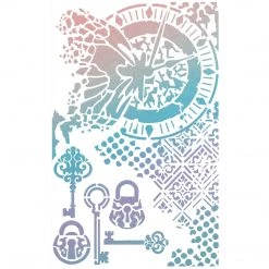 Bad Girls Stamps & Stencils Unstoppable - Texture Bad Girls Stencil 5x8 By Ciao Bella