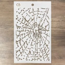 Spider Net - Texture Bad Girls Stencil 5x8 By Ciao Bella