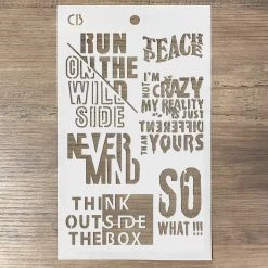 Think Outside The Box - Texture Bad Girls Stencil 5x8 By Ciao Bella Bad Girls Stamps & Stencils 11 Think Outside The Box - Texture Bad Girls Stencil 5x8 By Ciao Bella Bad Girls Stamps & Stencils