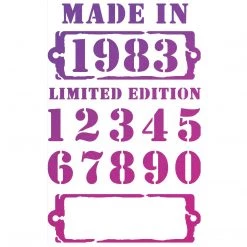 Limited Edition - Texture Bad Girls Stencil 5x8 By Ciao Bella