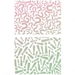 Question Mark - Texture Bad Girls Stencil 5x8 By Ciao Bella 9 Question Mark - Texture Bad Girls Stencil 5x8 By Ciao Bella