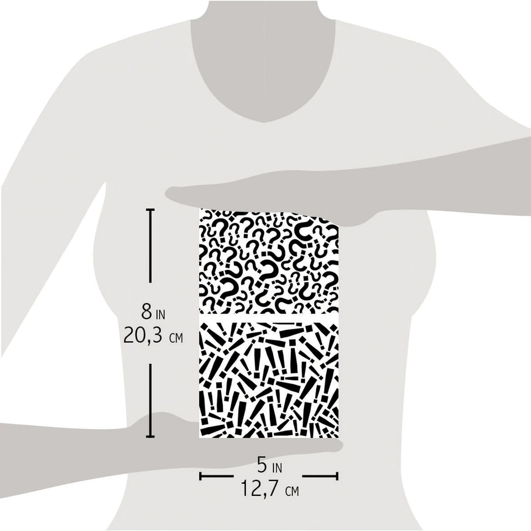 Question Mark - Texture Bad Girls Stencil 5x8 By Ciao Bella 6 Question Mark - Texture Bad Girls Stencil 5x8 By Ciao Bella