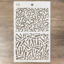 Question Mark - Texture Bad Girls Stencil 5x8 By Ciao Bella 11 Question Mark - Texture Bad Girls Stencil 5x8 By Ciao Bella