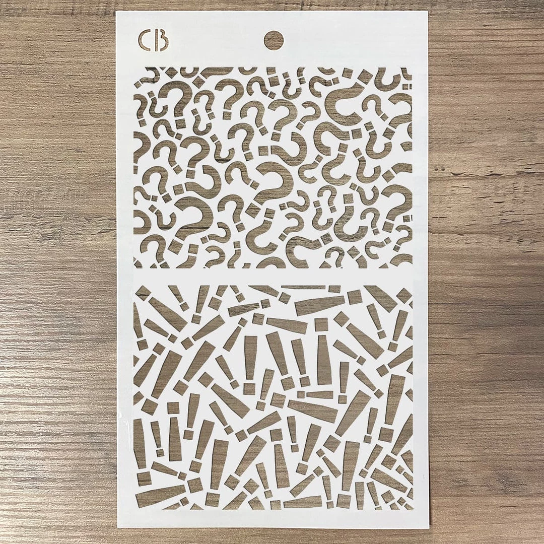 Question Mark - Texture Bad Girls Stencil 5x8 By Ciao Bella 7 Question Mark - Texture Bad Girls Stencil 5x8 By Ciao Bella